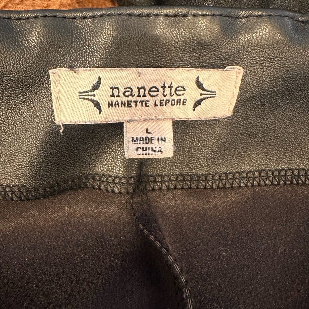 Nanette Lepore Dark faux Leather Pants